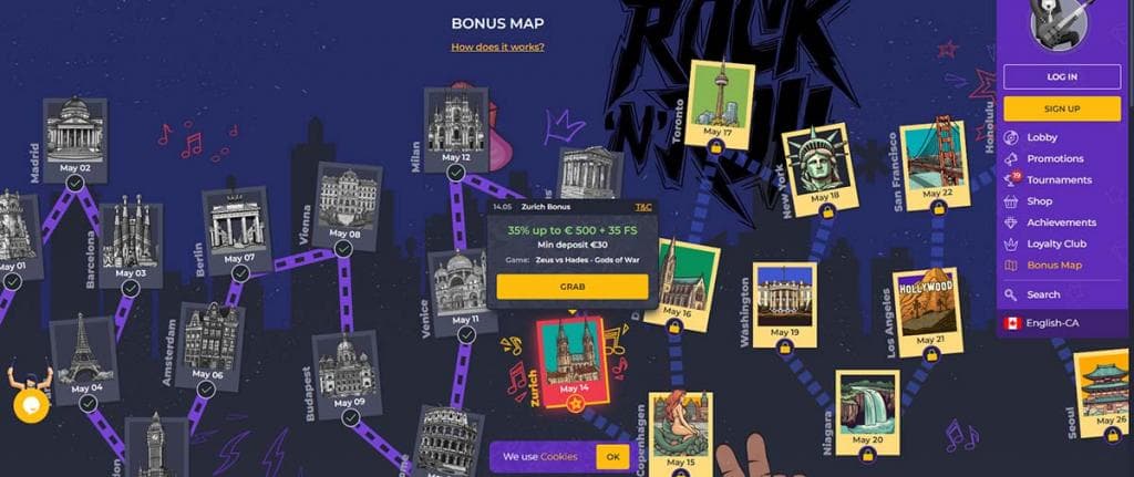 rolling-slots-bonus-map